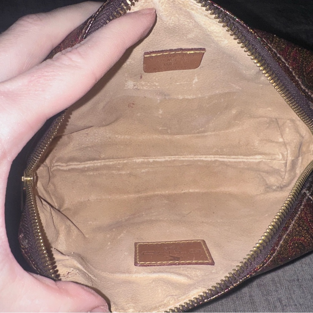 Etro Pegaso Paisley Zipper Pouch Bag - Picture 7 of 14